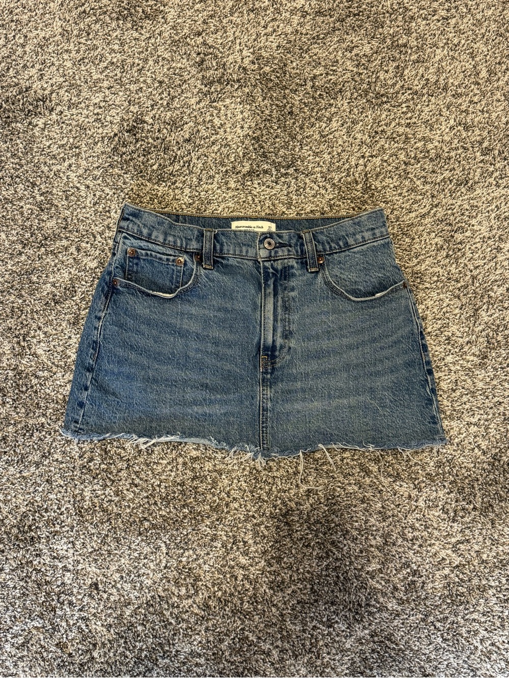 Abercrombie & Fitch Blue Denim Mini Skort Size 27